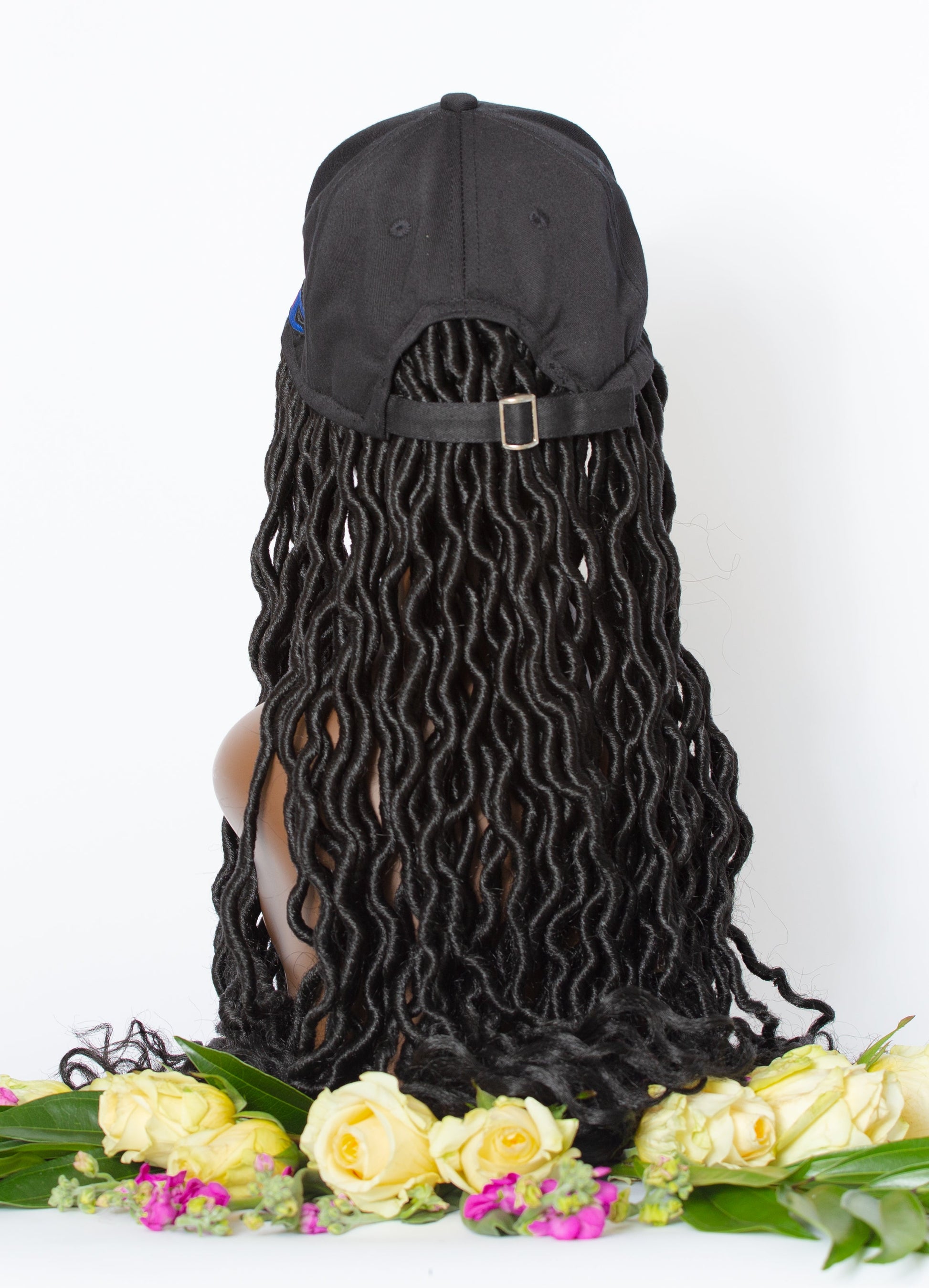 kimmie cap black hair back