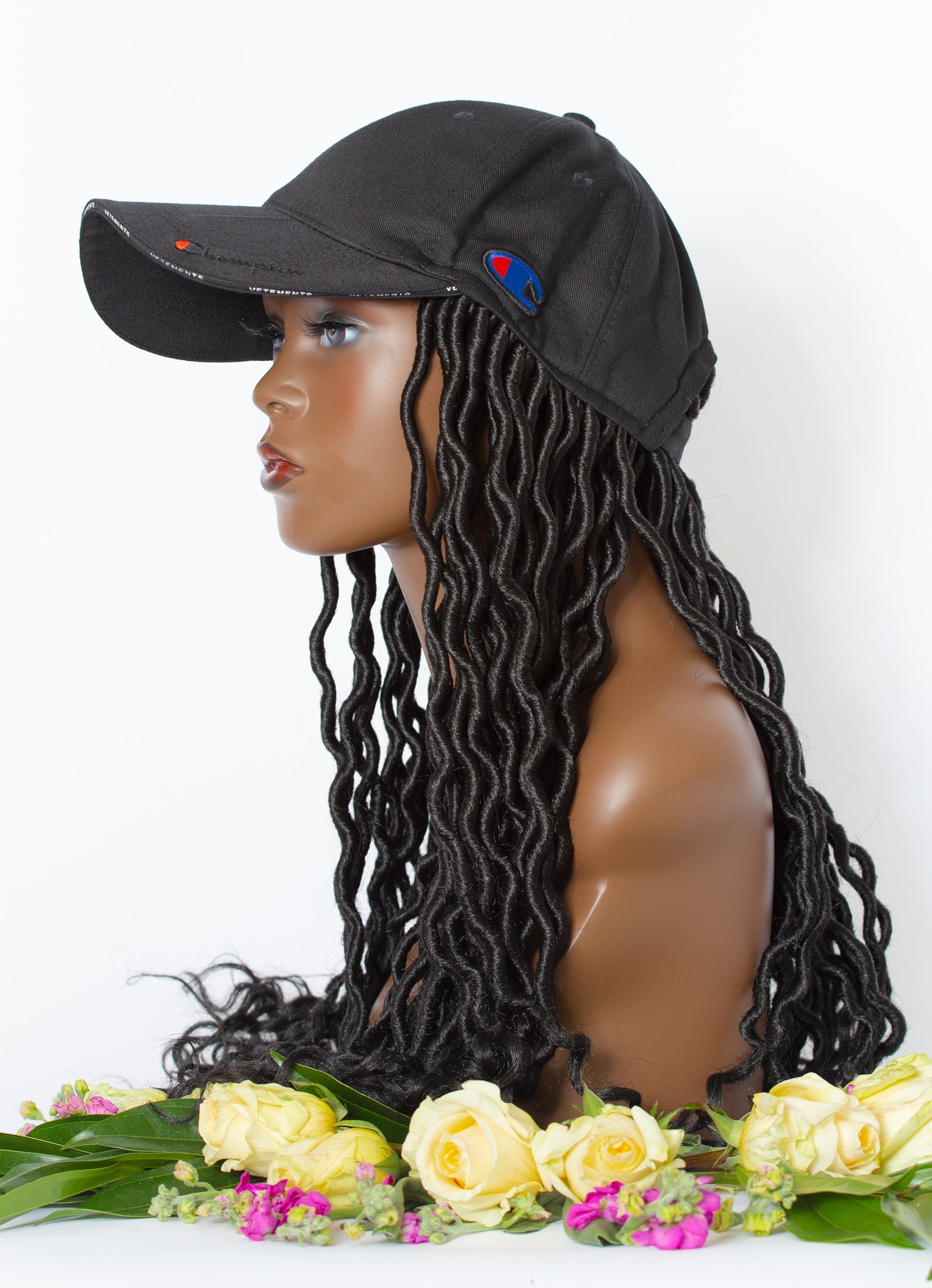 kimmie cap black hair side