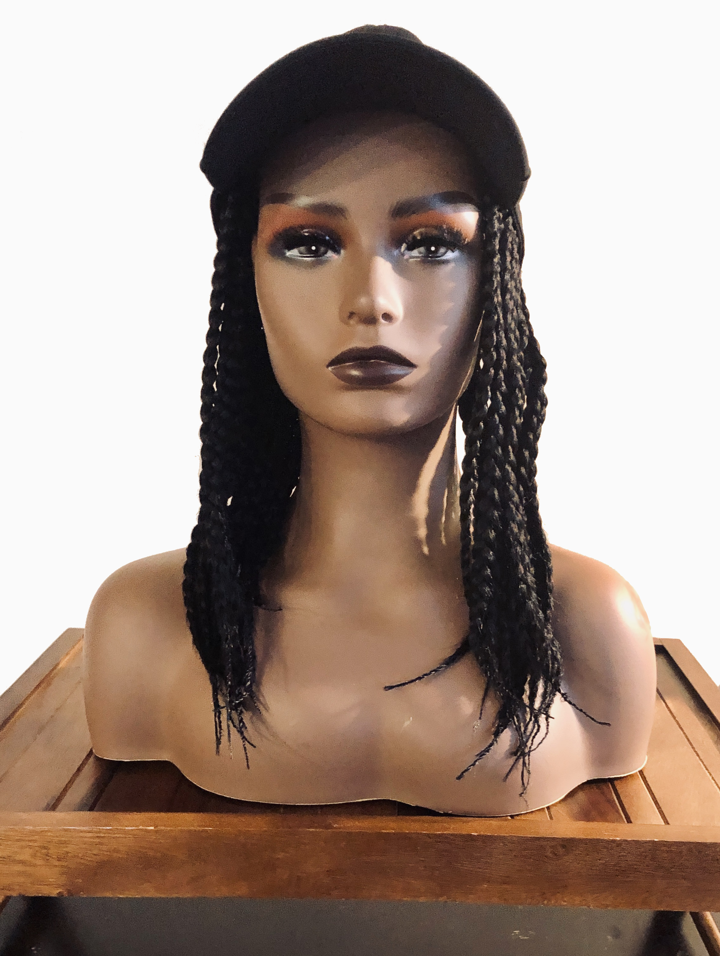 Kimmie Cap | Short, Synthetic 12" Wig with Braids