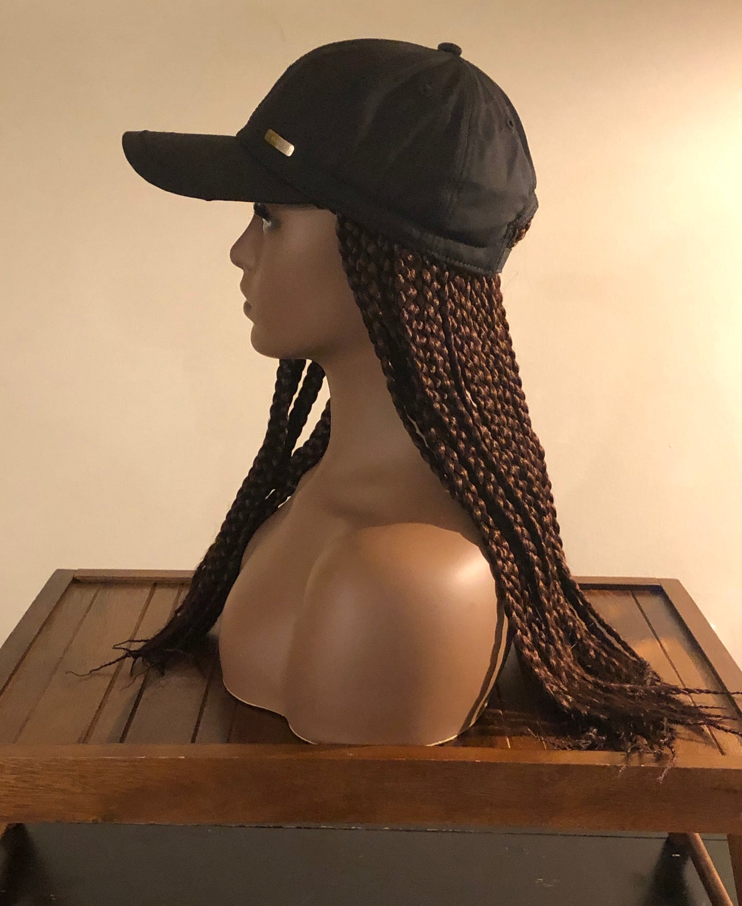 Kimmie Cap | Long Synthetic 18" Wig with Braids