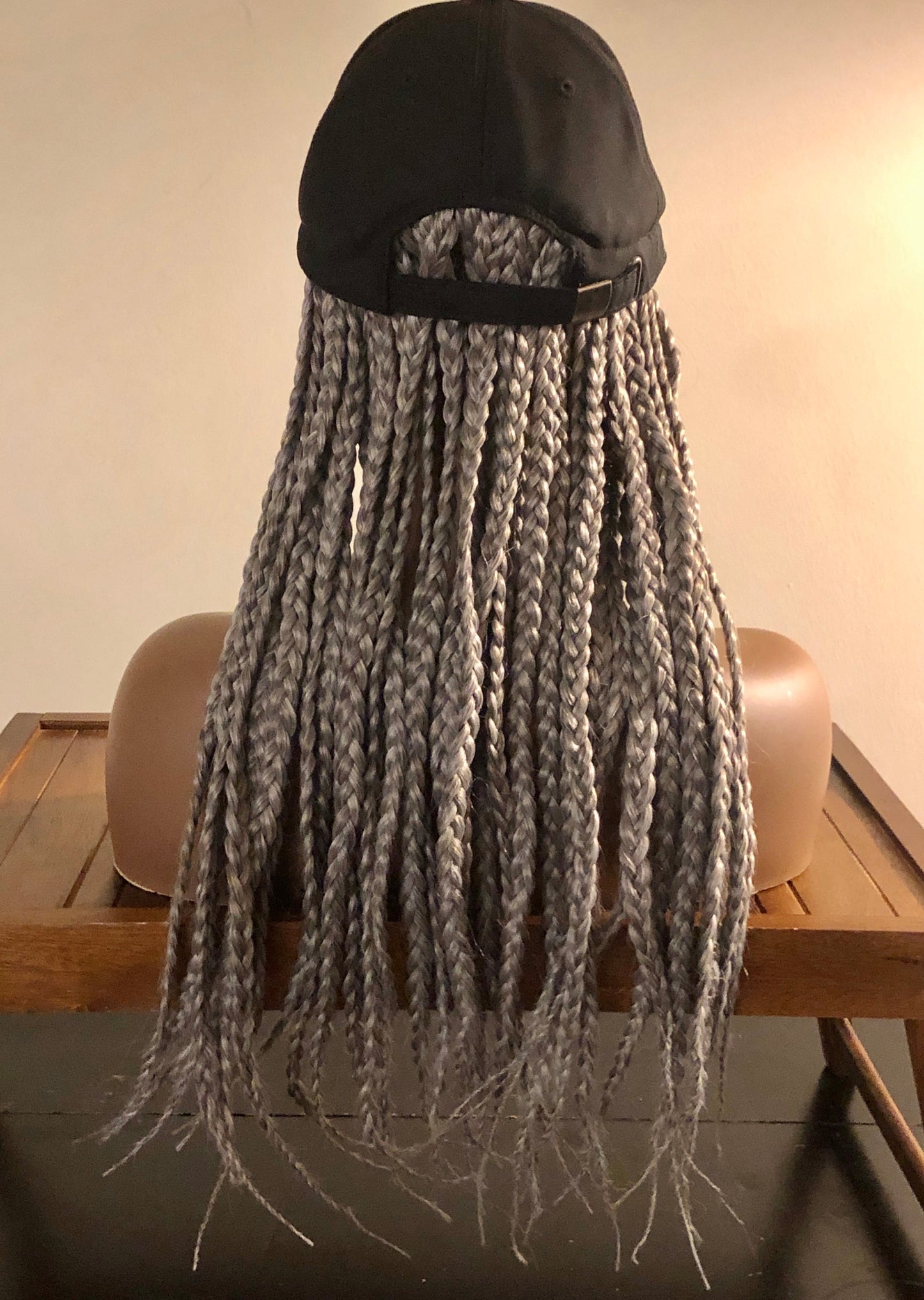 Kimmie Cap | Long Synthetic 18" Wig with Braids