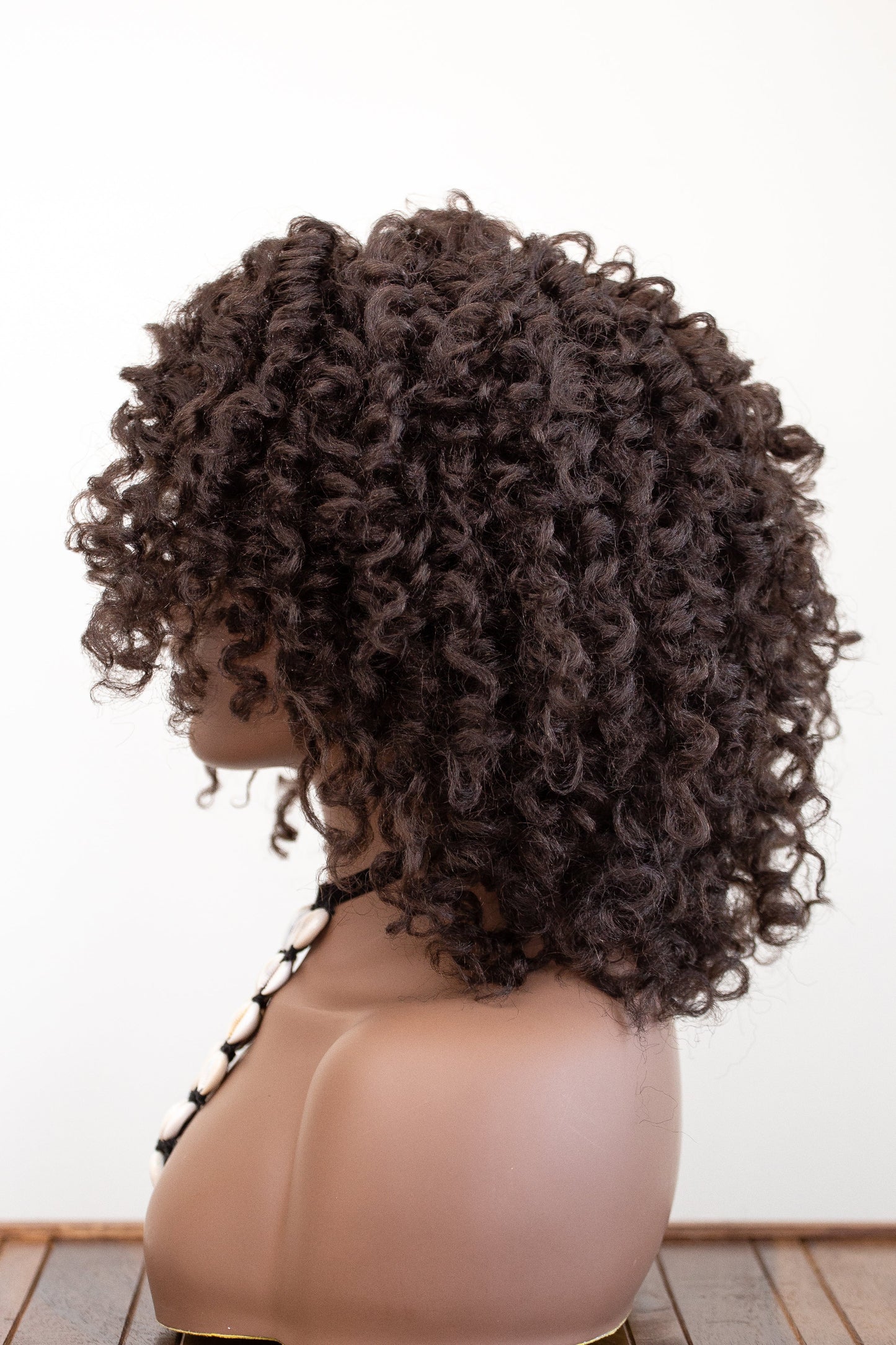 cleo wig dark brown side view