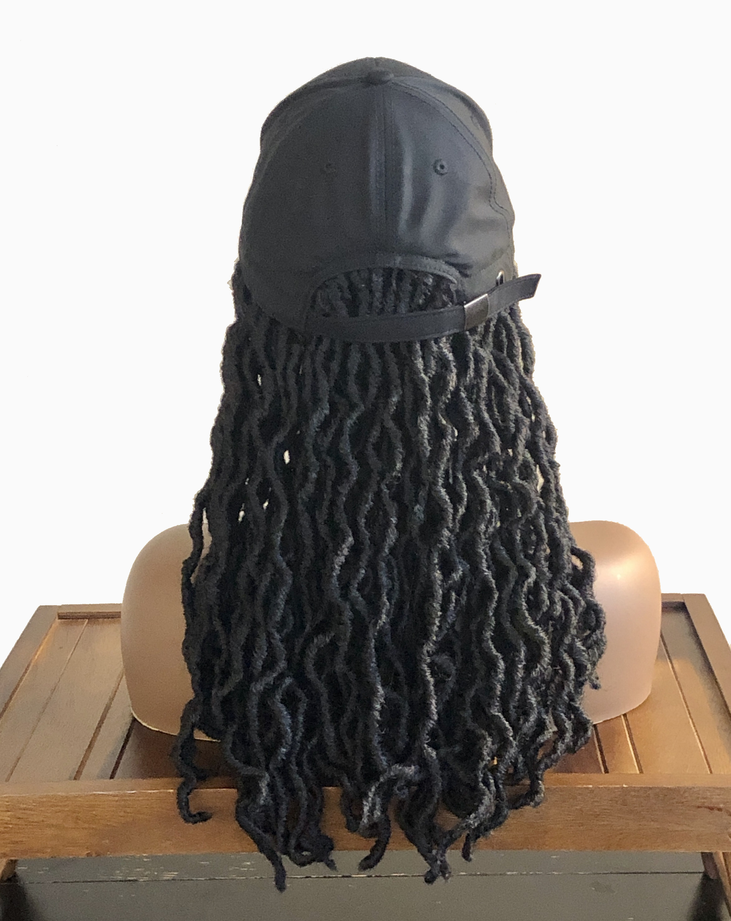 kimmie cap black short braids back