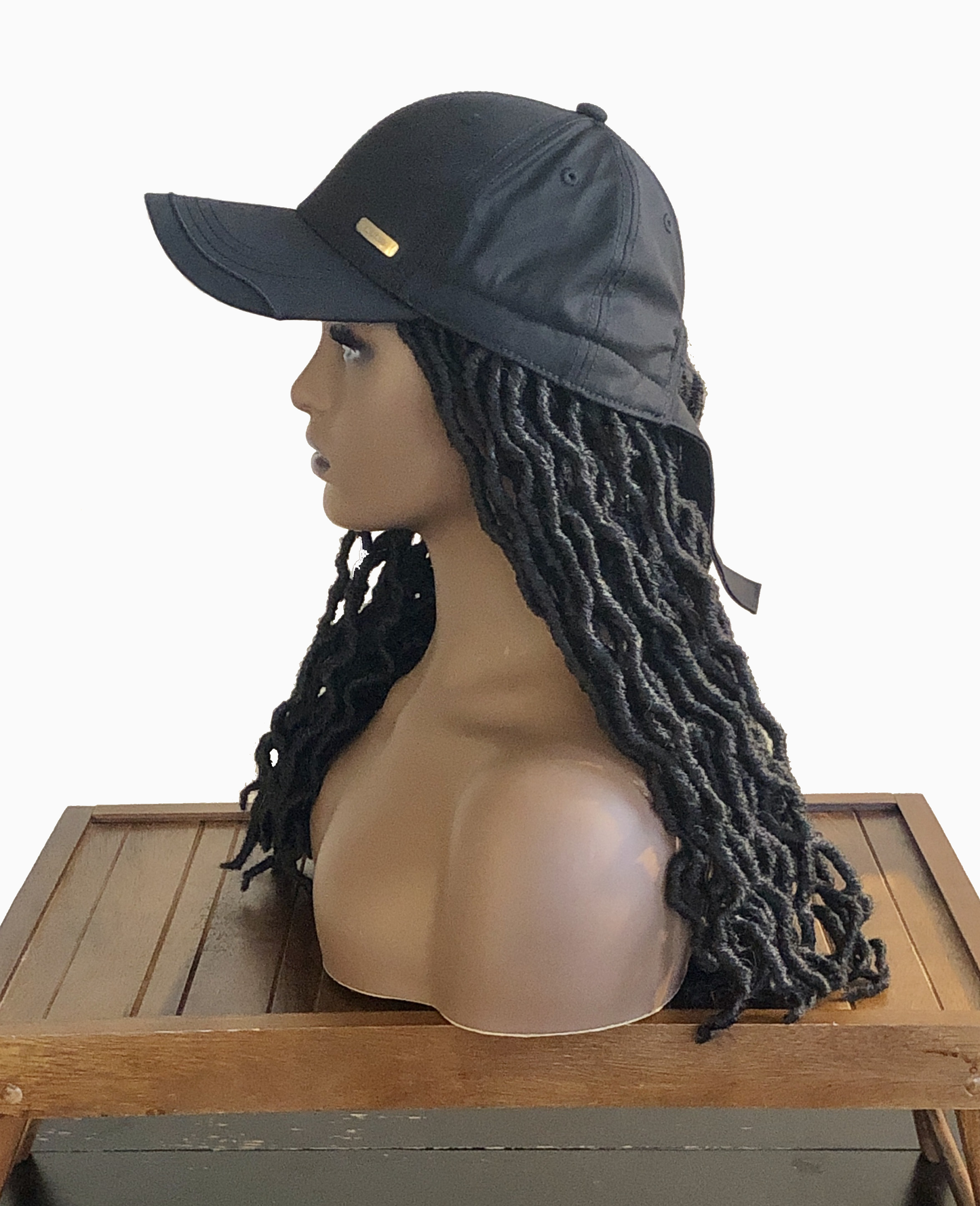 kimmie cap short braids black side