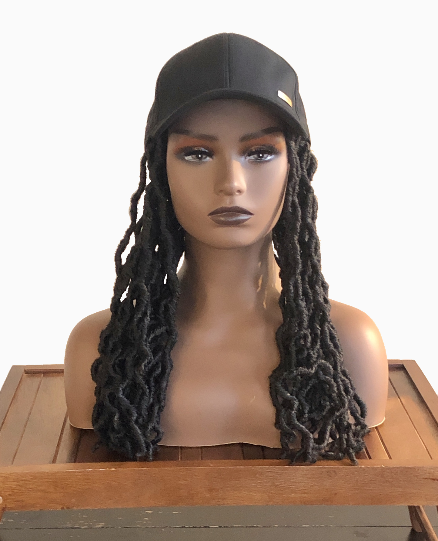 kimmie cap black front short braids