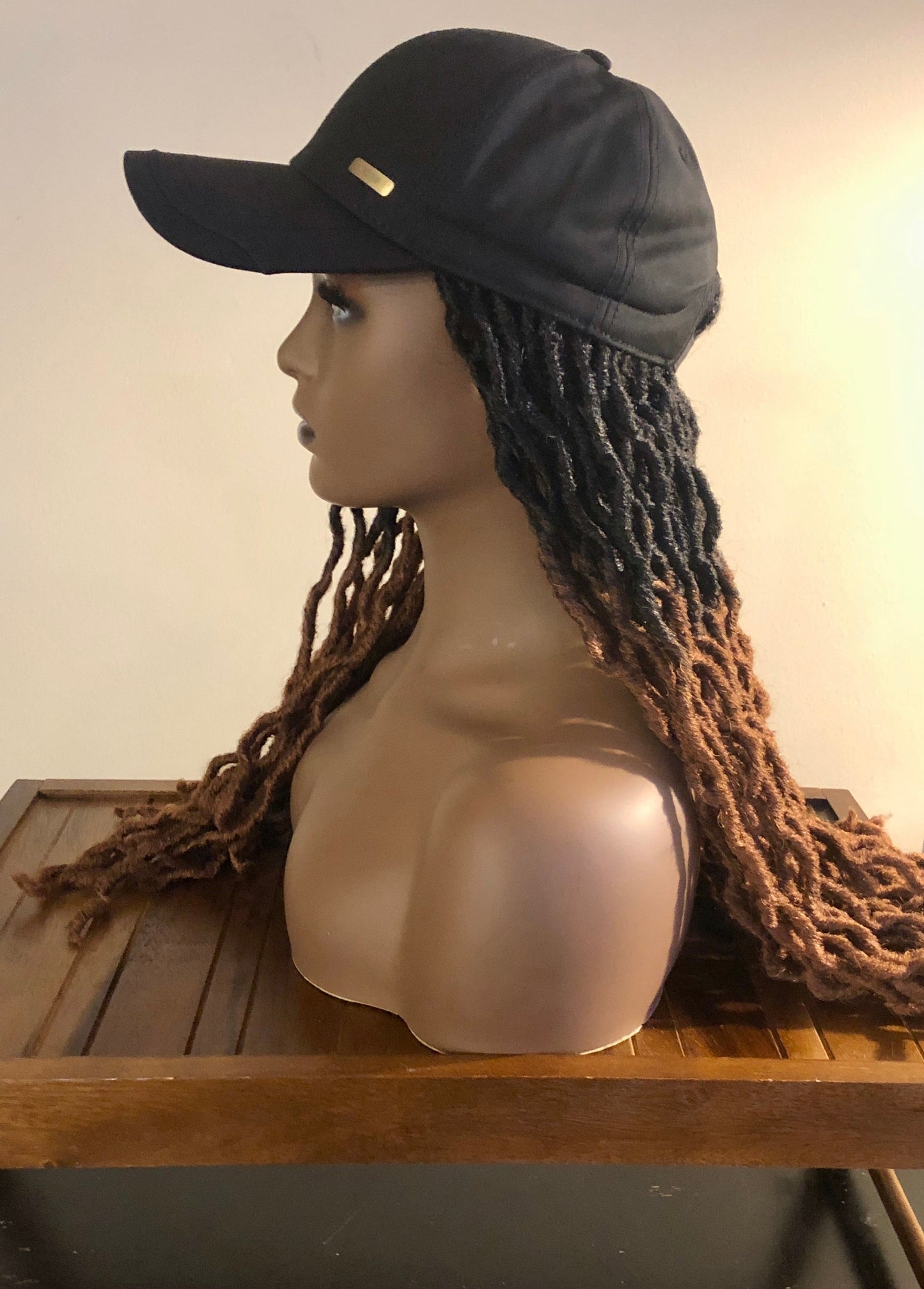 Kimmie Cap | Long Synthetic 18" Faux Loc Wig