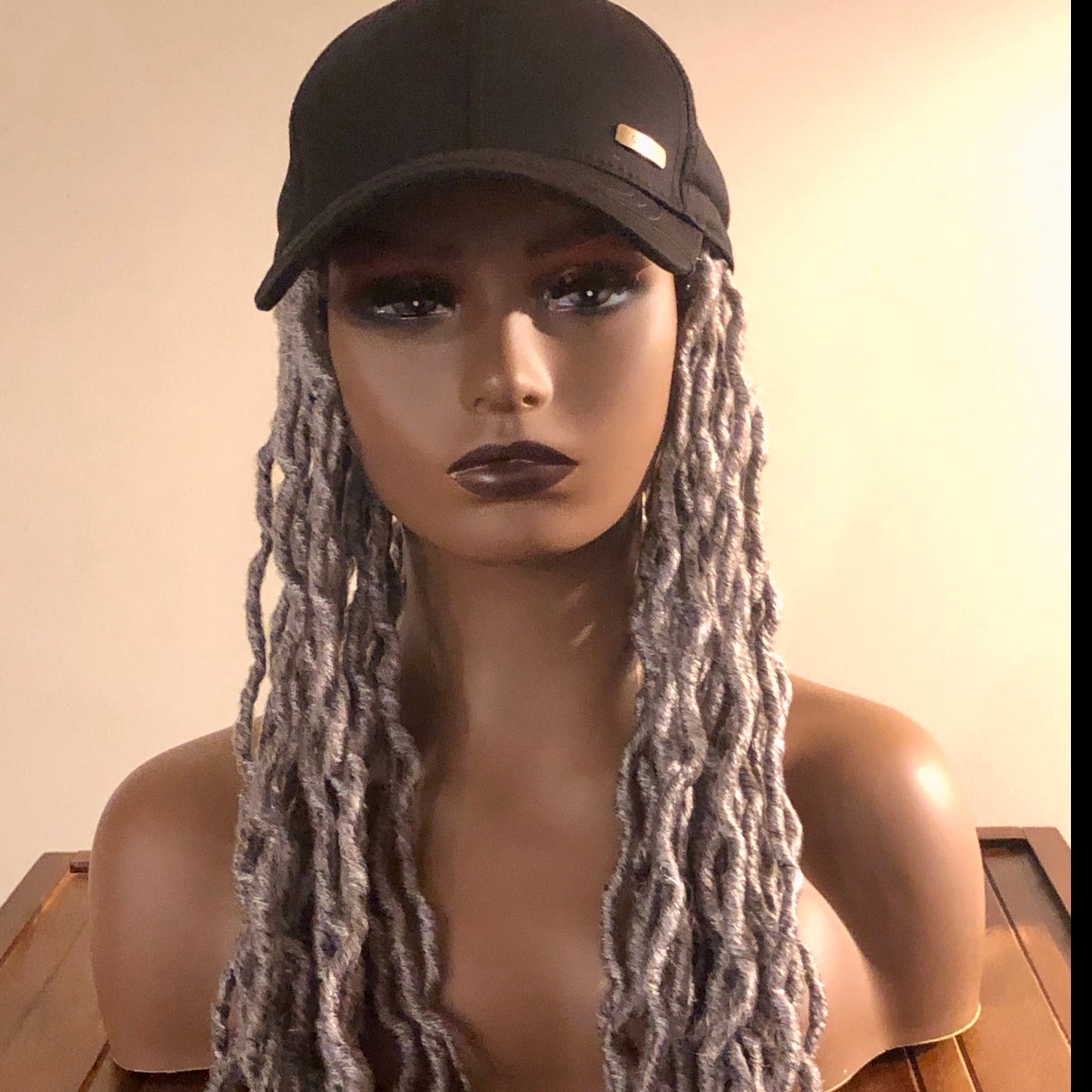 Kimmie Cap | Long Synthetic 18" Faux Loc Wig