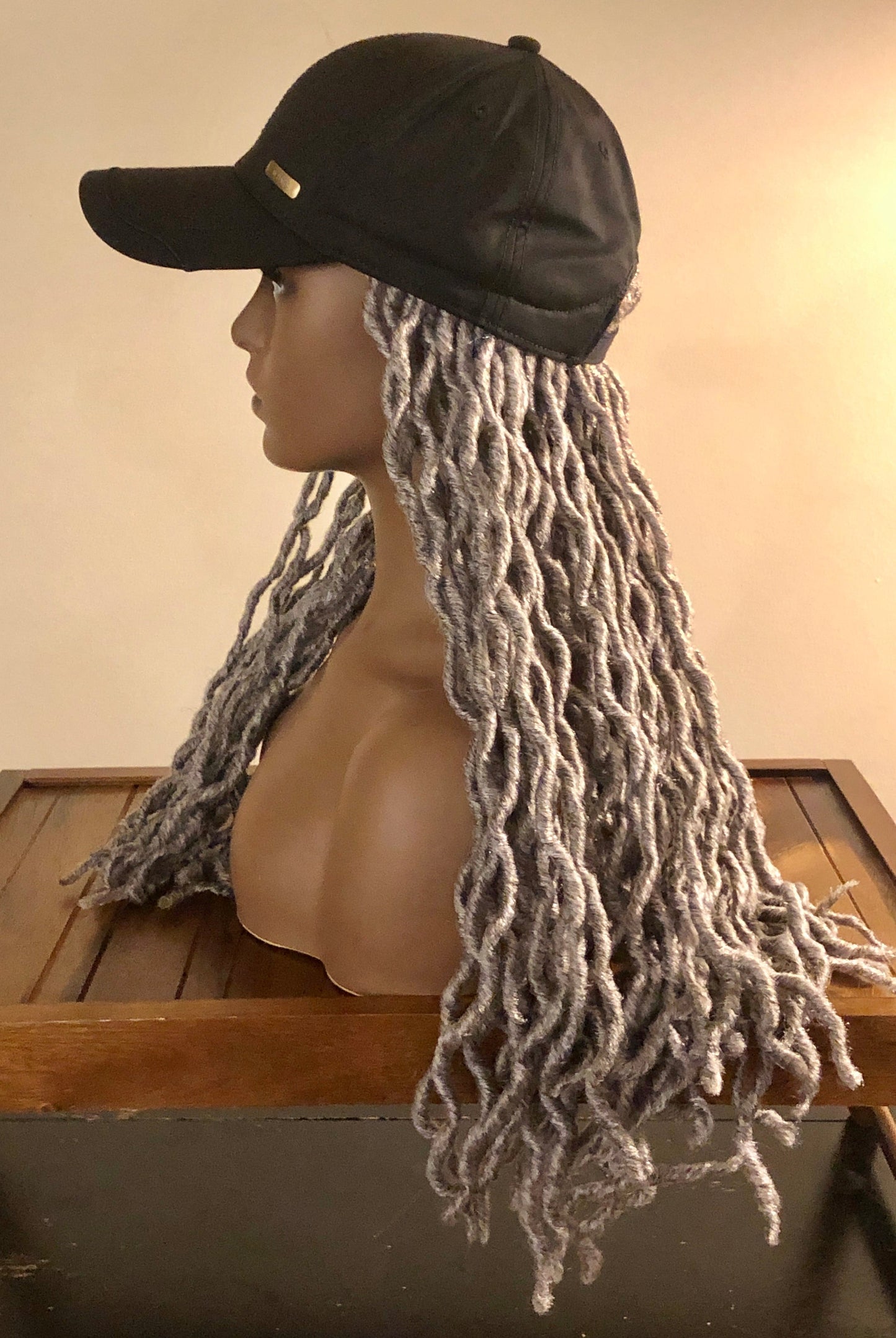 Kimmie Cap | Long Synthetic 18" Faux Loc Wig