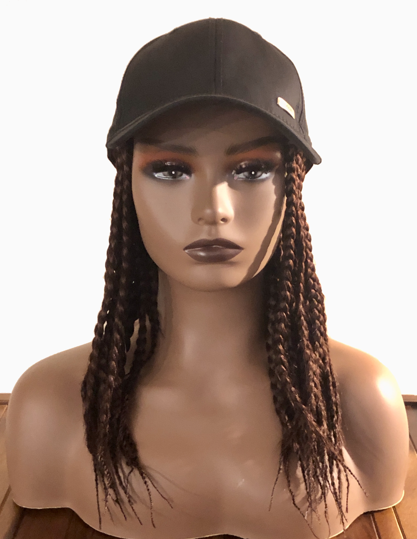 Kimmie Cap | Perruque synthétique courte de 12 pouces avec tresses
